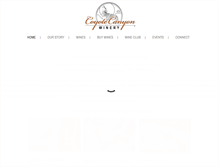 Tablet Screenshot of coyotecanyonwinery.com